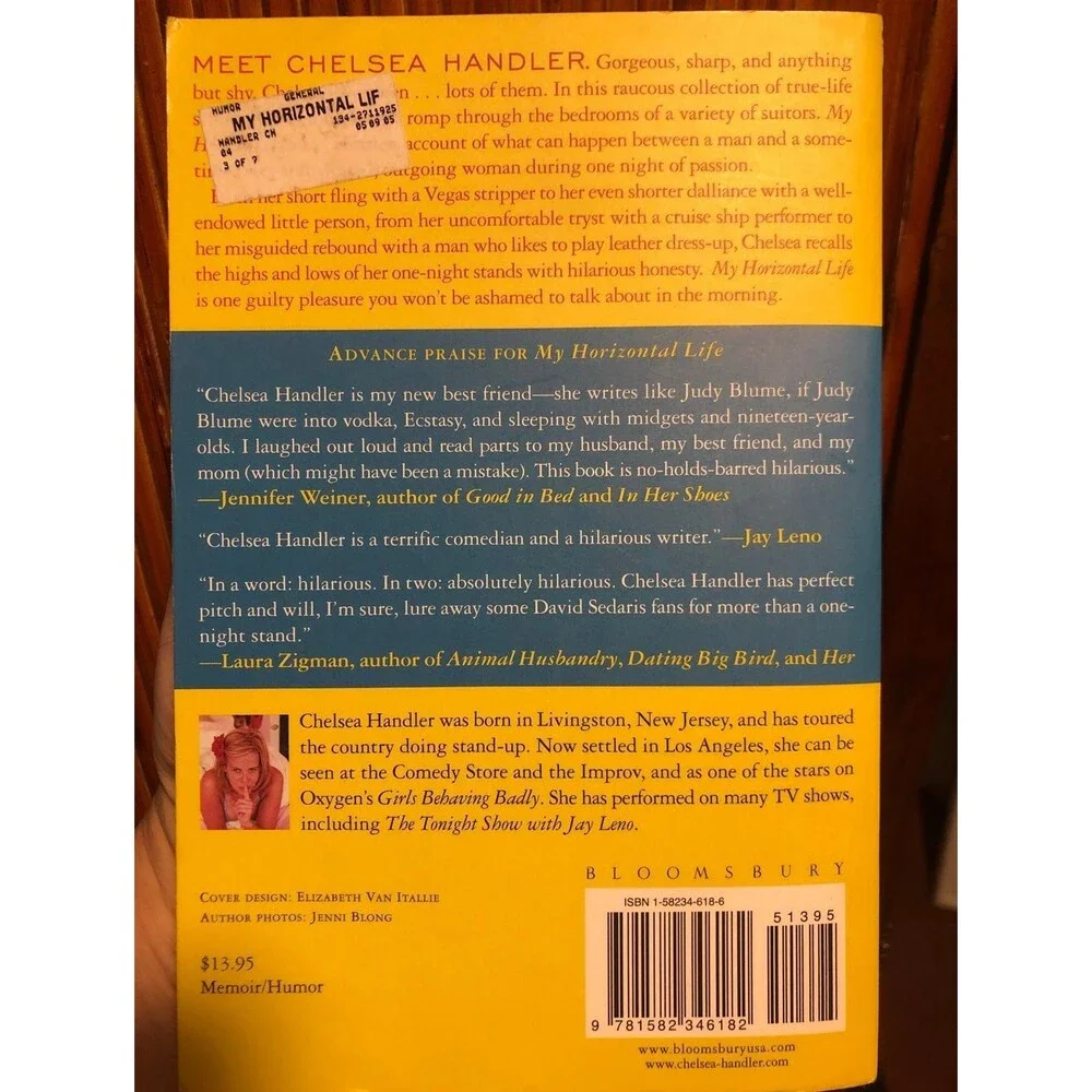 CHELSEA HANDLER MY HORIZONTAL LIFE BIO